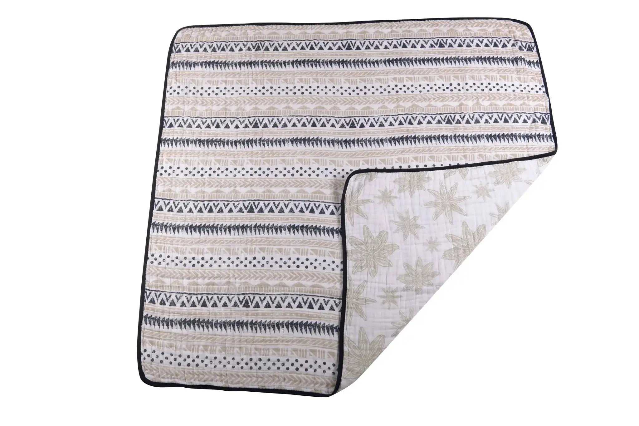 Newcastle Classics Pyramid & Boho Fields Cotton Muslin Blanket | Jenny's Gift Baskets