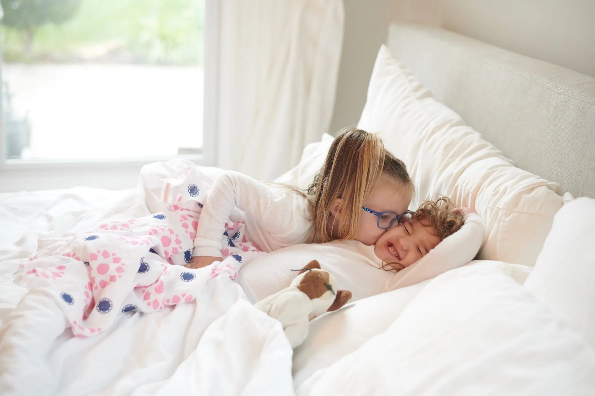Primrose Indigo Cotton Muslin Swaddle