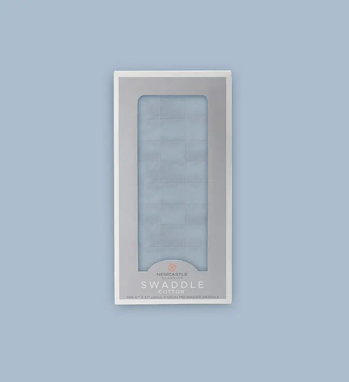 Blue Fog Cotton Swaddle