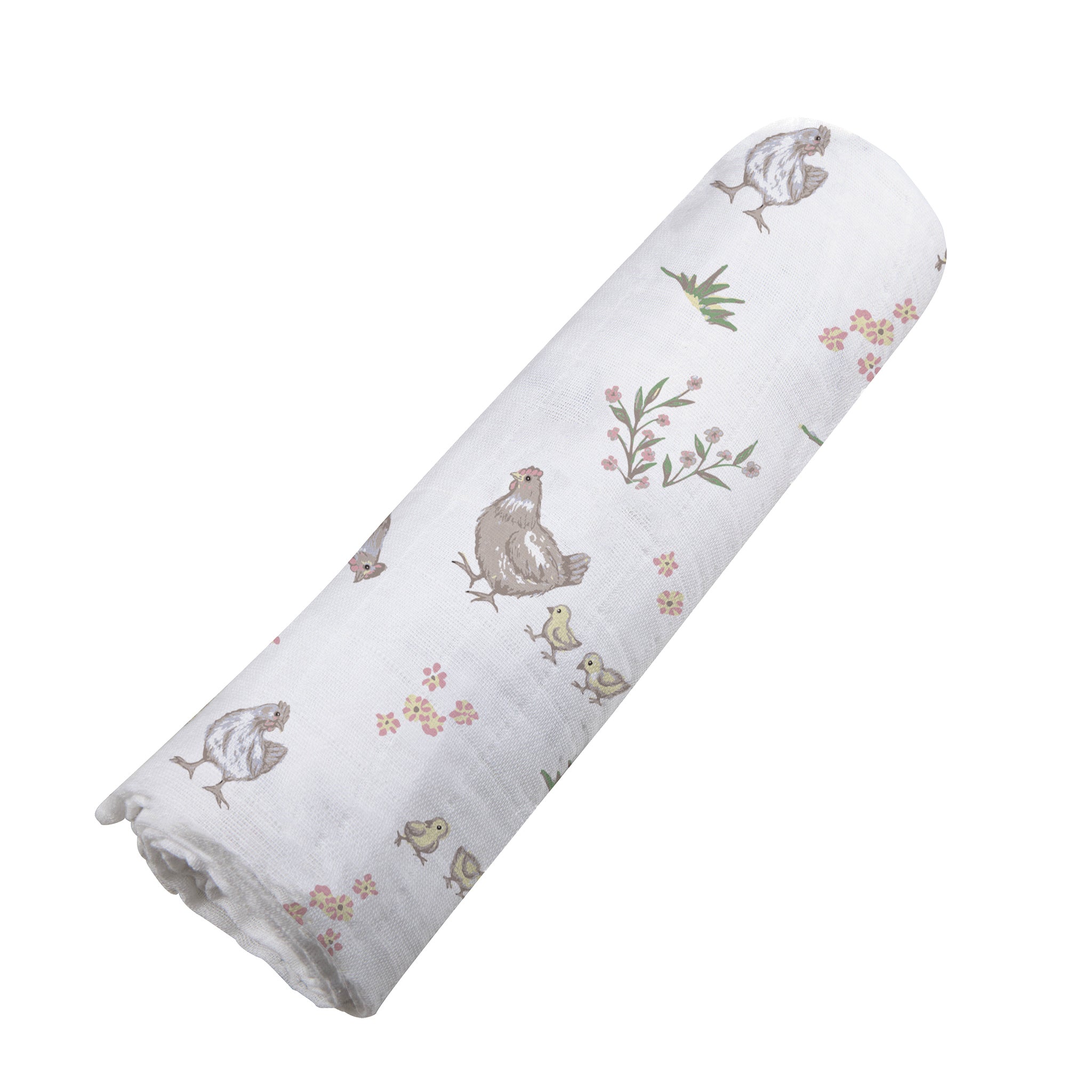 Farm Chickens Bamboo Swaddle