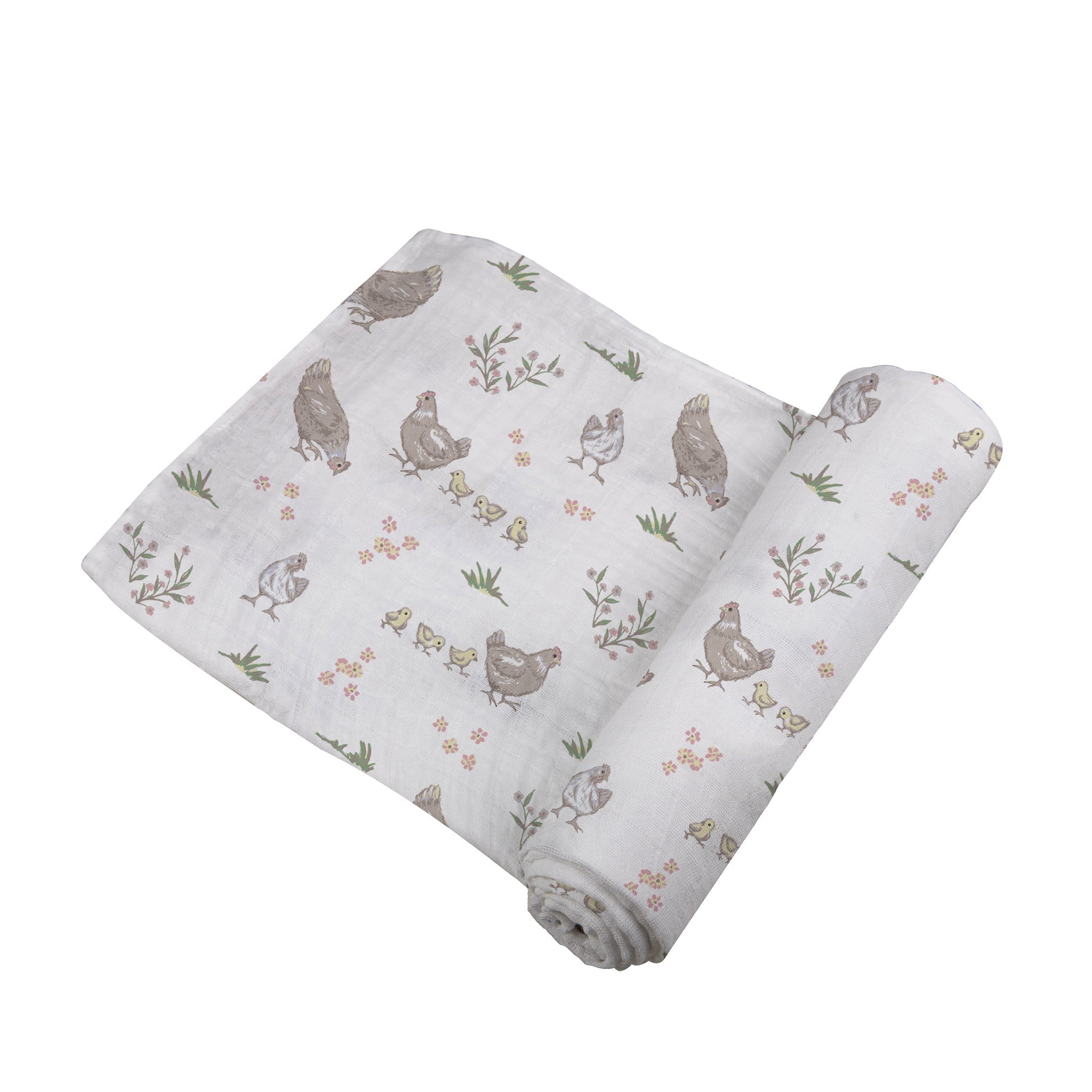 Farm Chickens Bamboo Swaddle