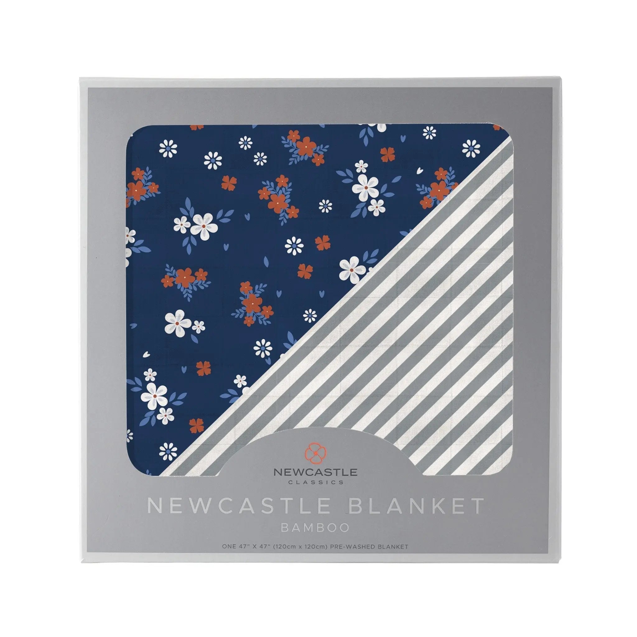 Serenity and Finley Stripe Bamboo Muslin Newcastle Blanket Newcastle Classics