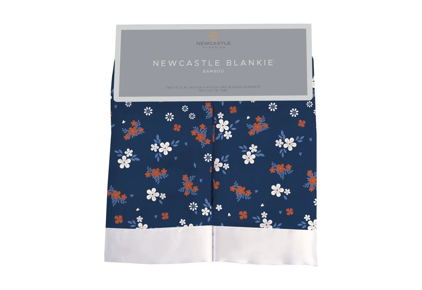 Serenity Floral Bamboo Muslin Security Baby Blankie Newcastle Classics