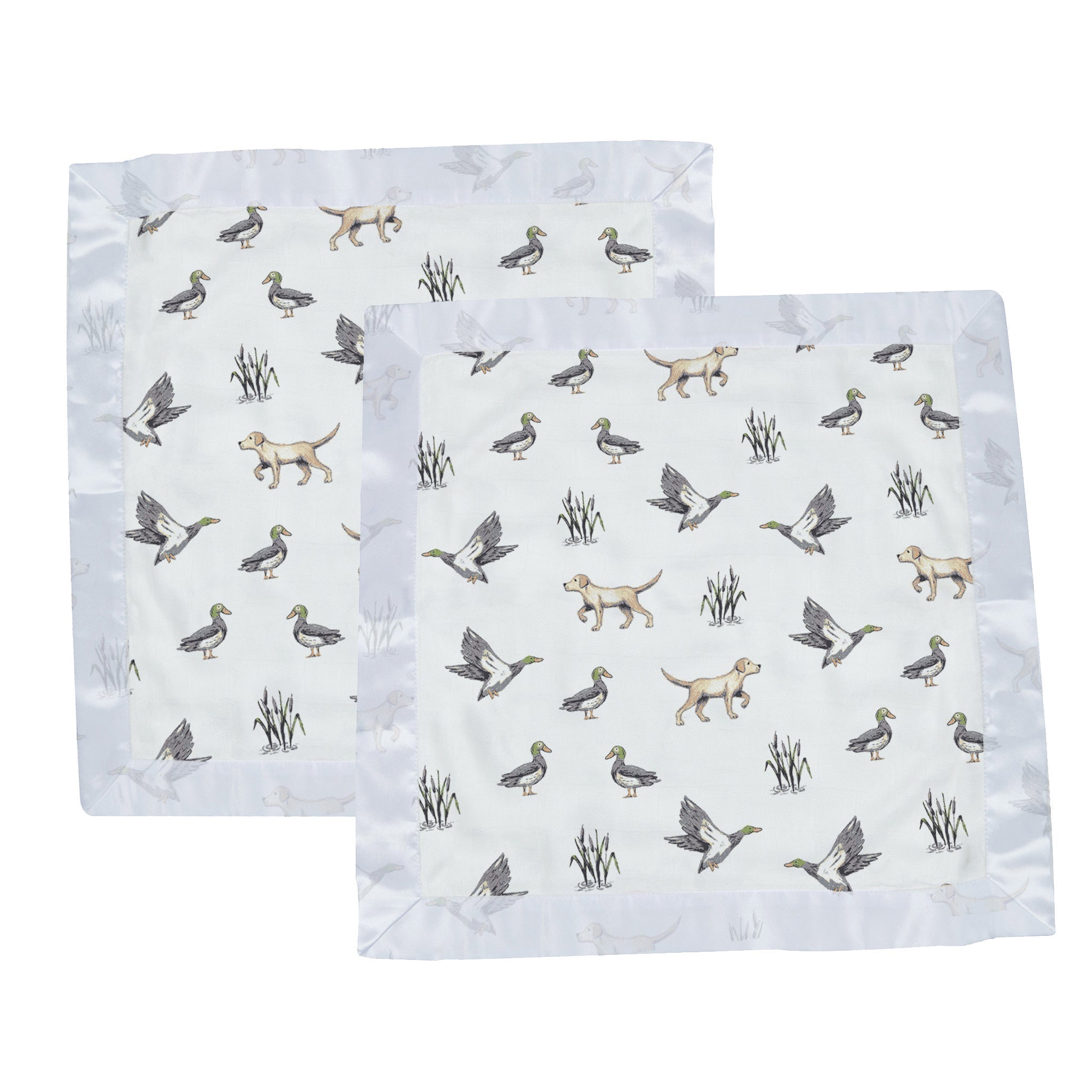 Lab and Ducks Bamboo Newcastle Blankie