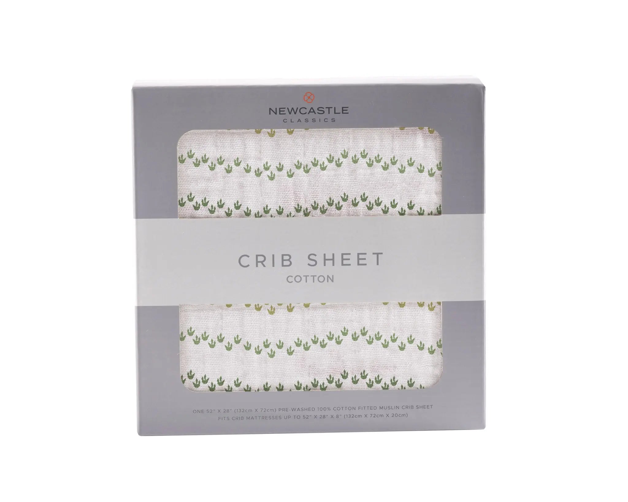 Dino Feet Cotton Muslin Crib Sheet Newcastle Classics