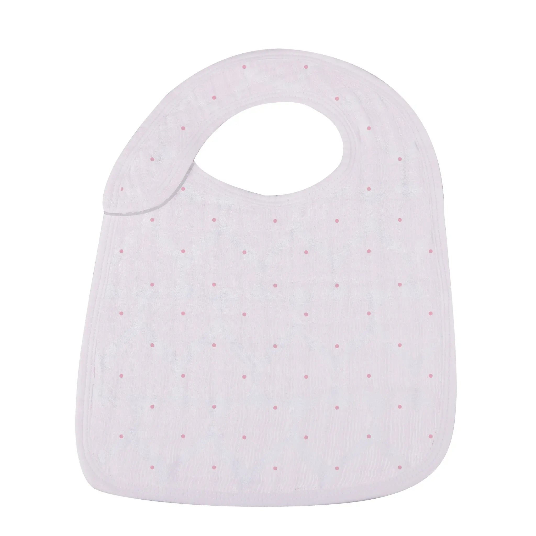 Pretty In Pink Bamboo Snap Bibs 3PK