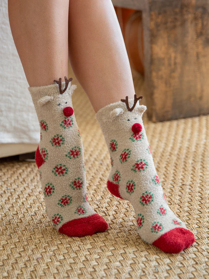 Natural Life - Cozy Sock Reindeer