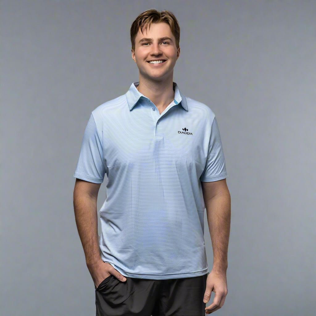 Diadem Sports Online - Men's Scales Weekender Striped Polo - Men's Apparel