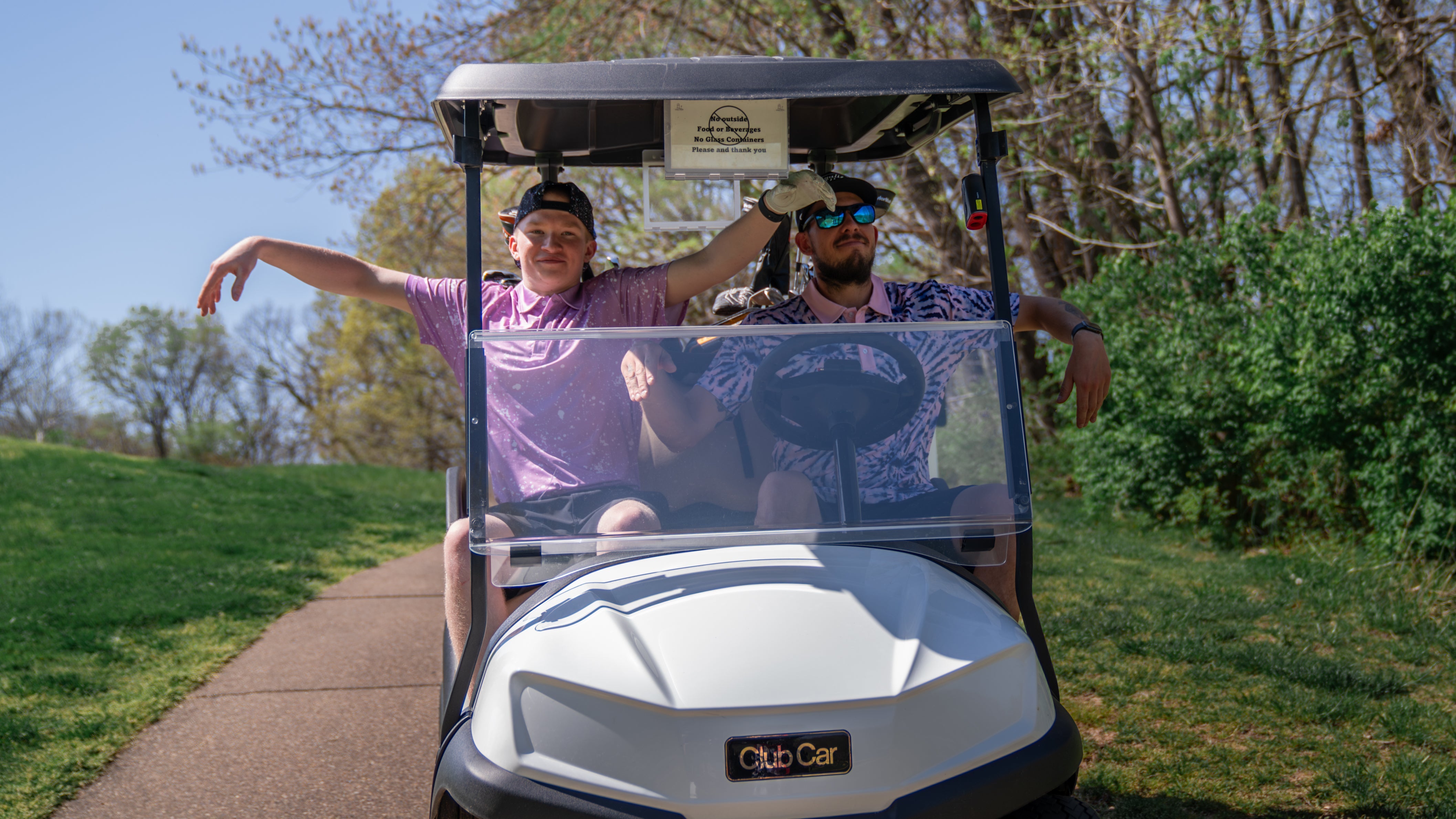 Shank It Golf - Purple Paint Polo