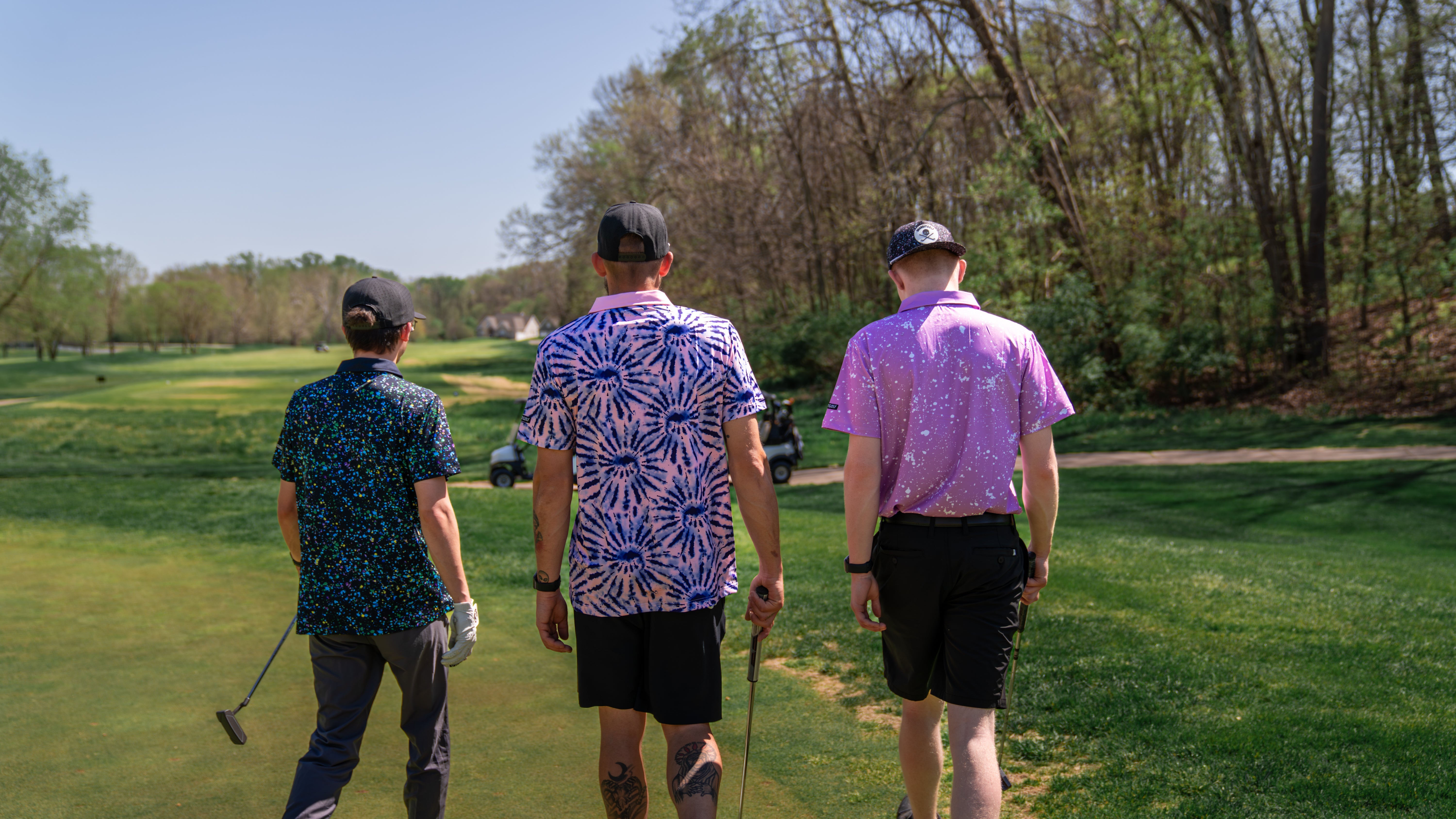 Shank It Golf - Purple Paint Polo