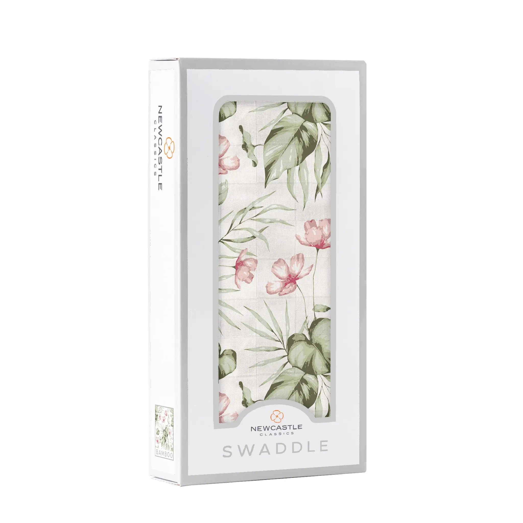 Silver Pink Orchid Swaddle