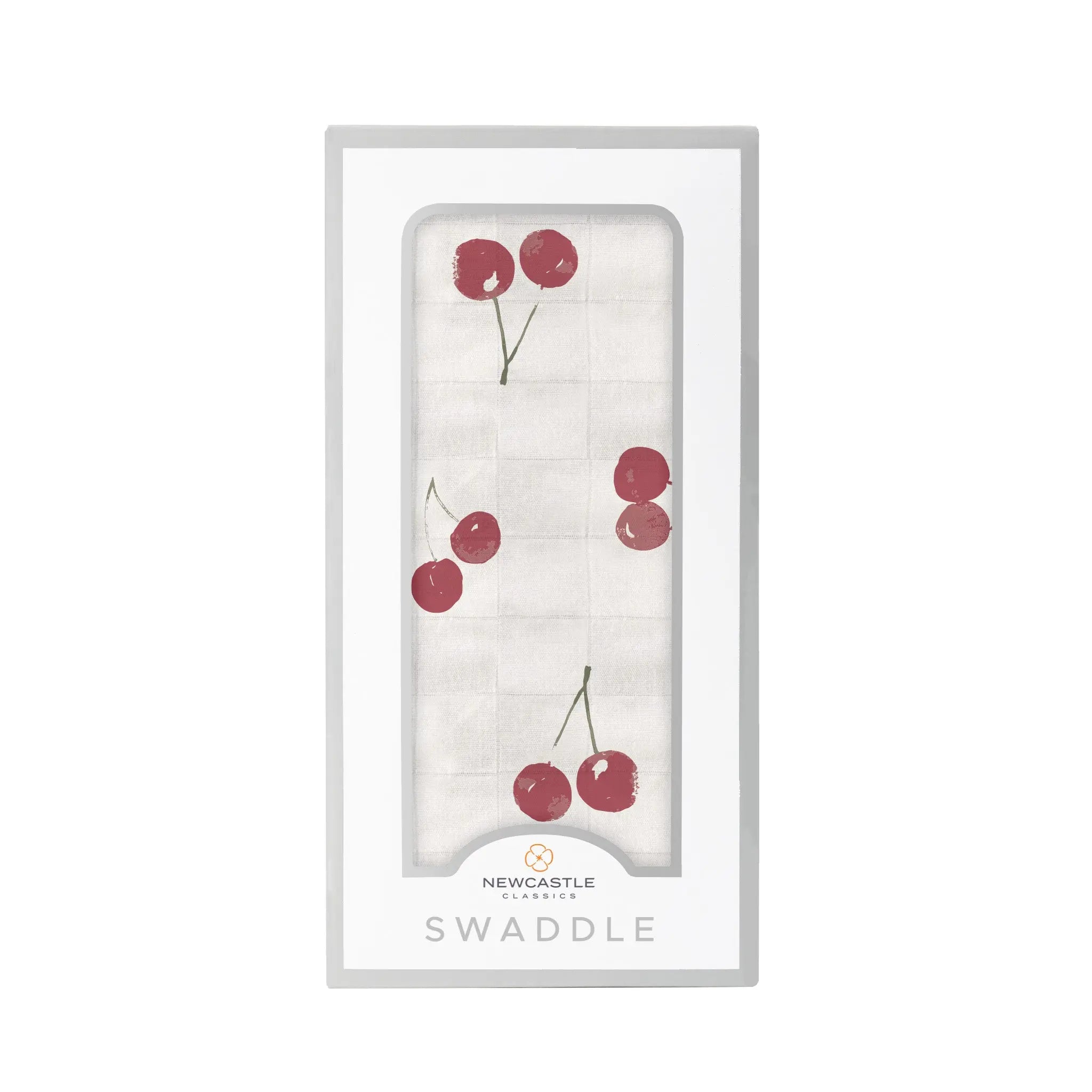 Sweetheart Cherry Bamboo Swaddle