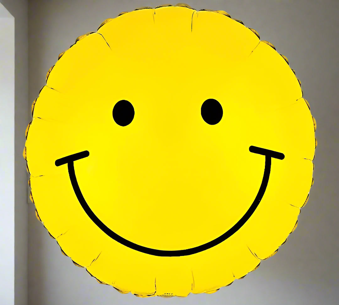 Burton & Burton - Smile Face Helium Foil Balloon 17"