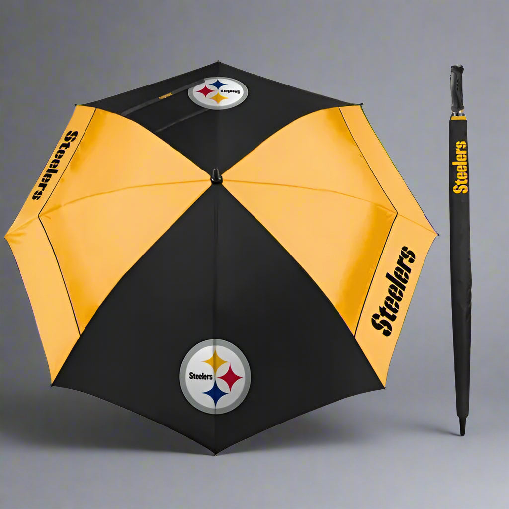 WinCraft - Pittsburgh Steelers 62" Windshear Golf Umbrella