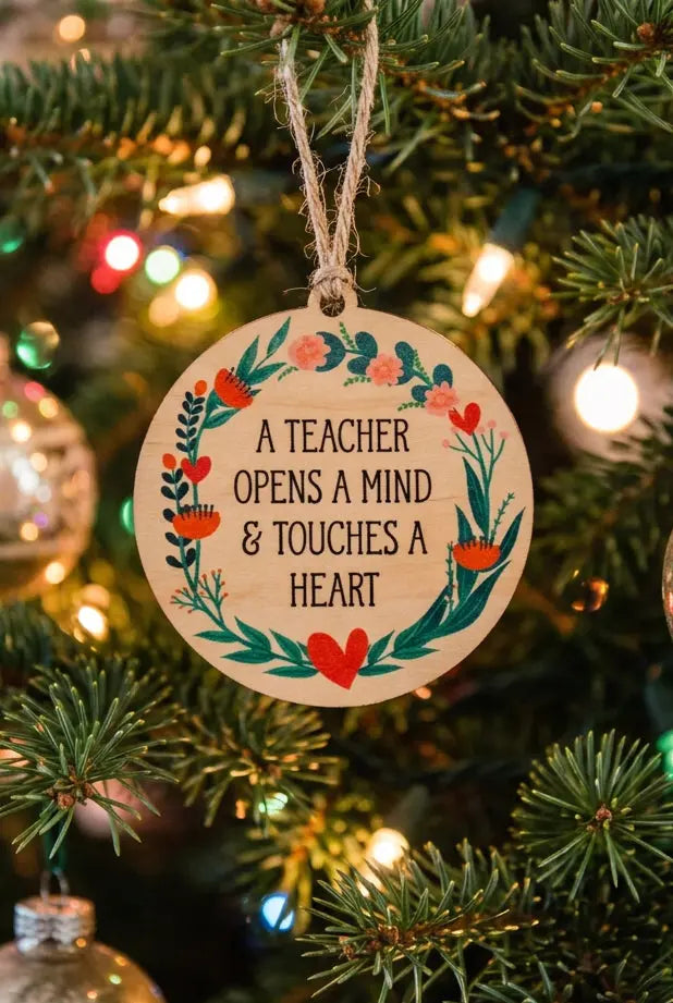 Teacher Inspiration Christmas Ornament
