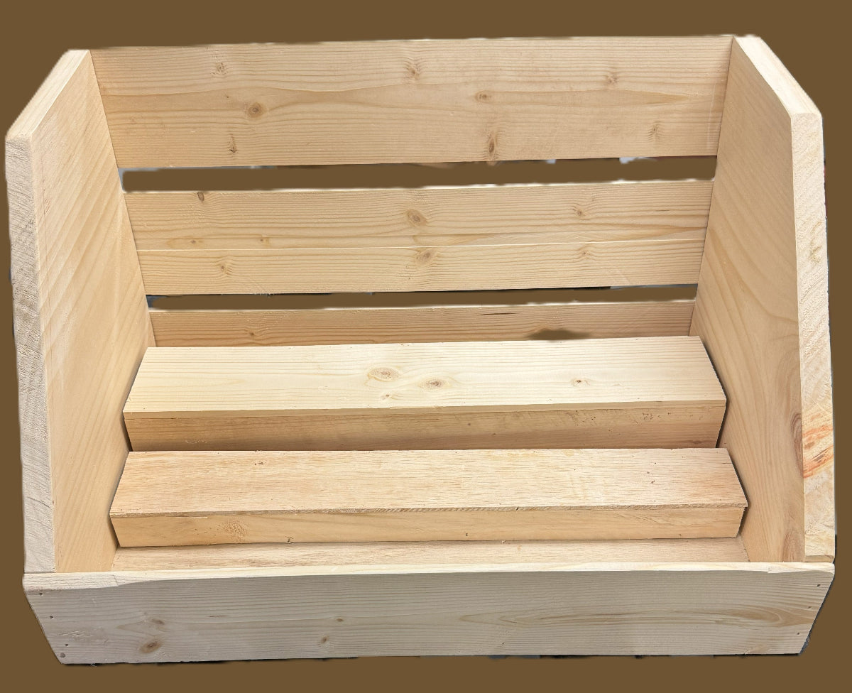 Caja de regalo de madera de varios niveles de Jenny - Hecha en EE. UU.