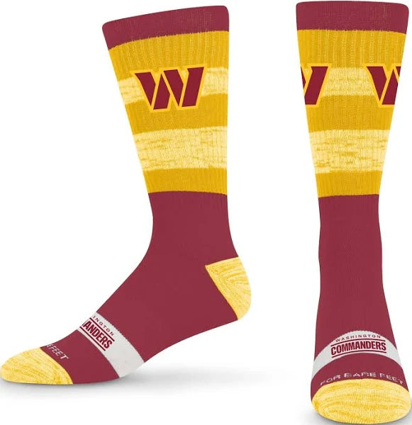 Washington Commanders Disruptor Premium Crew Socks - Performance Athletic Socks