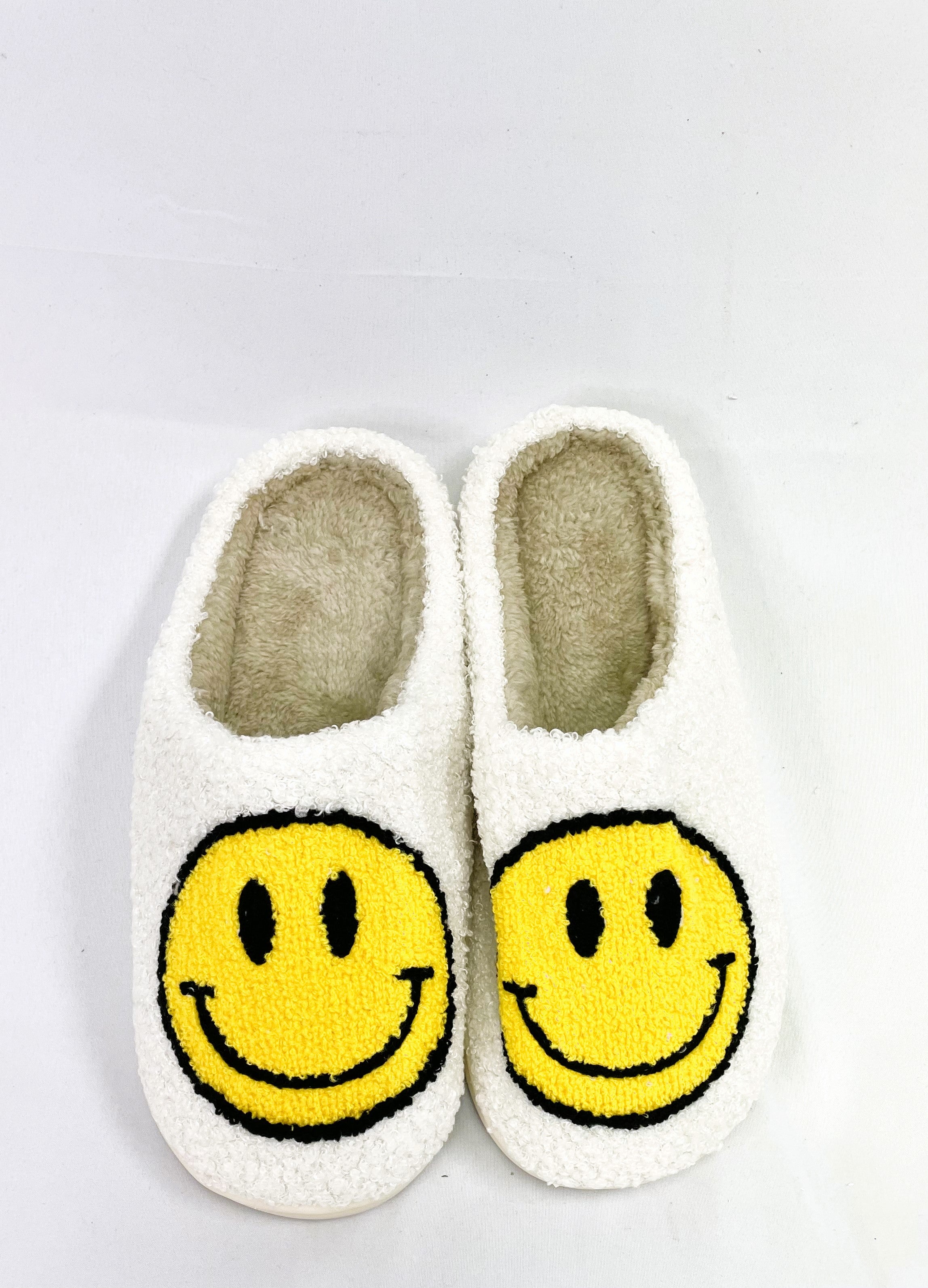 Smiley Cozy Slippers -Yellow