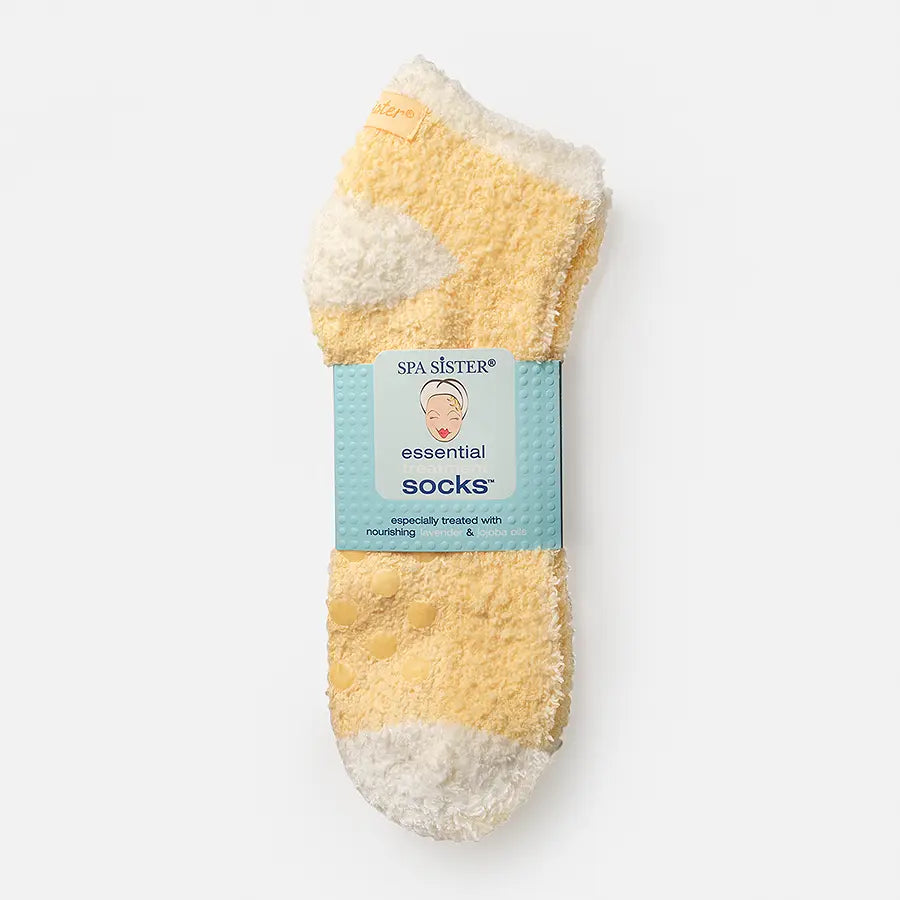 Lavender & Jojoba Treatment Socks - Ultra-Soft Moisturizing Foot Care Bath Accessories Company