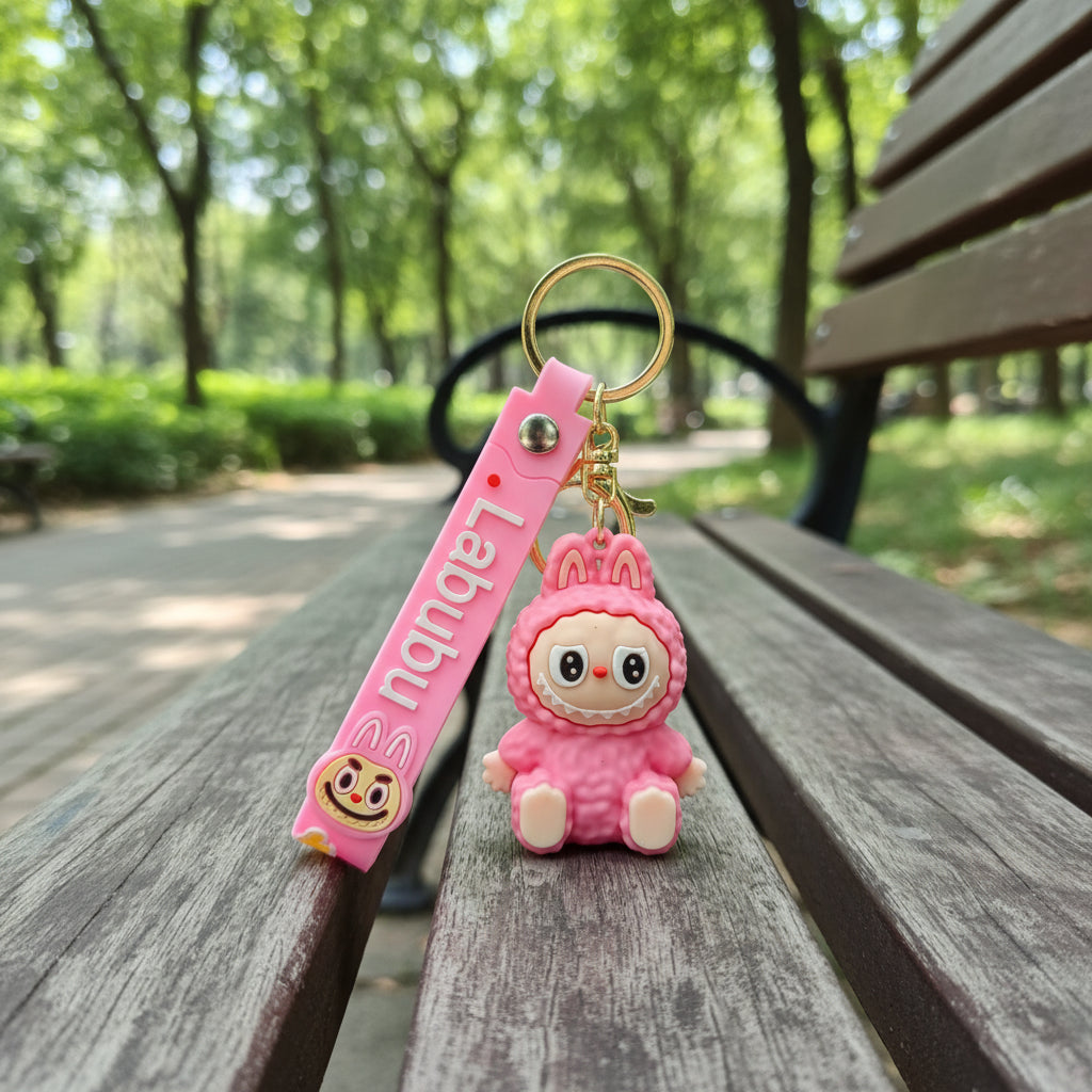 LABUBU - Cute Silicone cute monster Keychain Bag Pendant