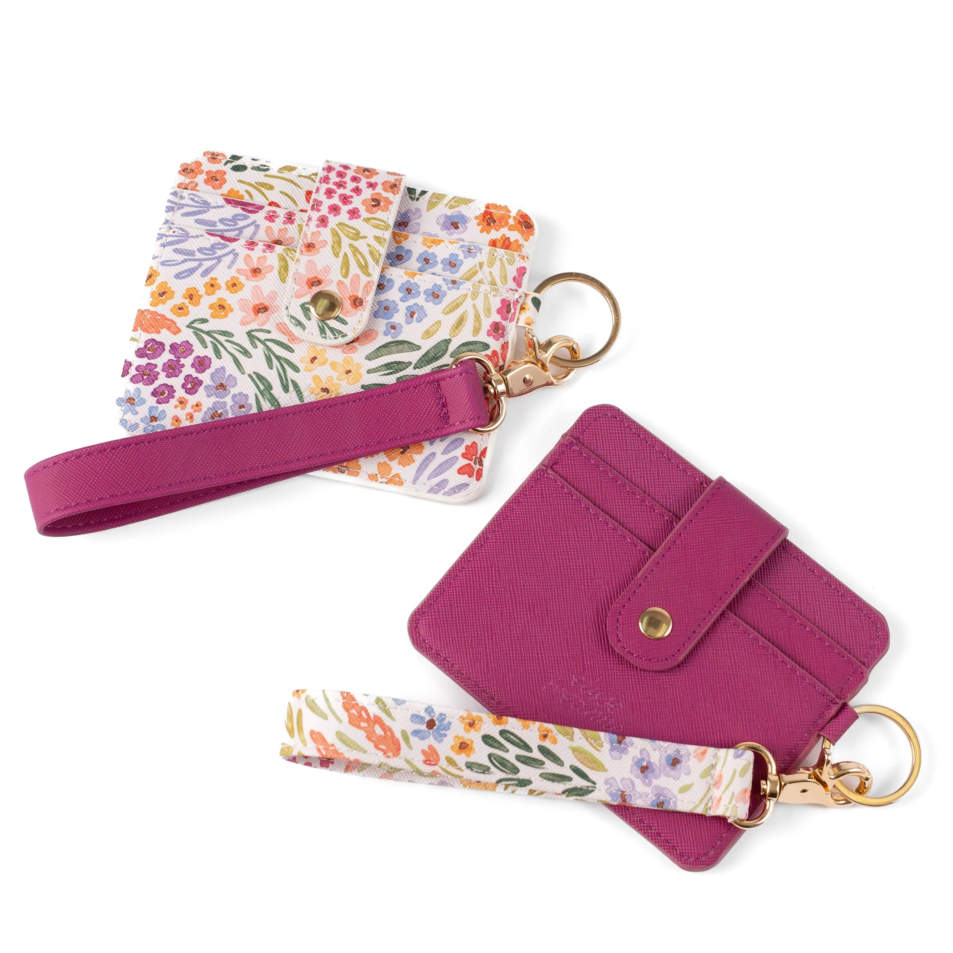 Countryside Blooms Card Wallet - RFID Blocking Vegan Leather