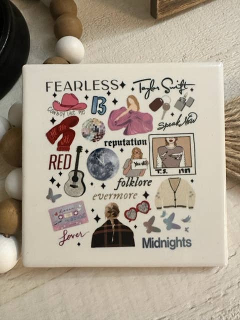 Dogwood Graphics & Design - Taylor Swift The Eras Ceramic Coasters