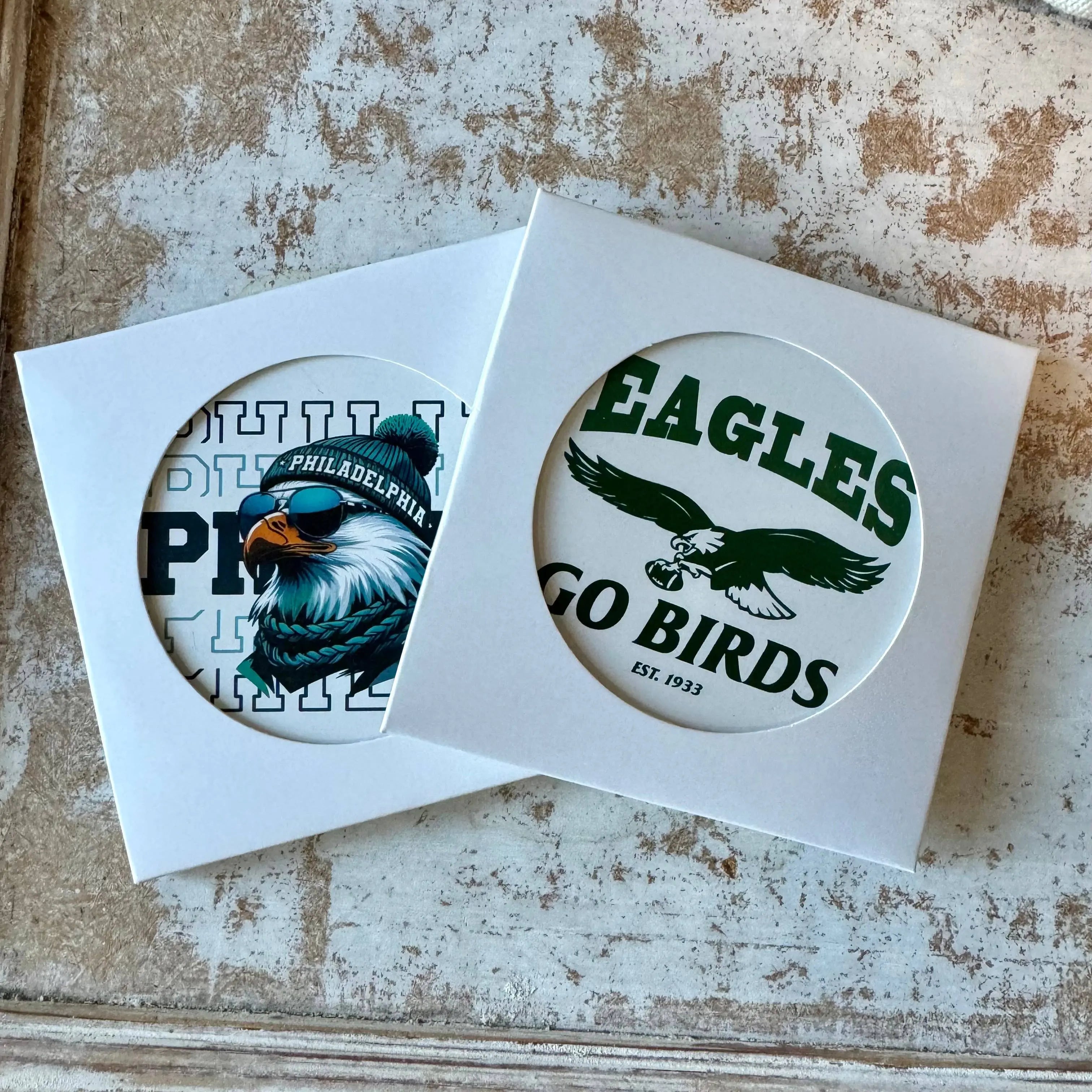 Philadelphia Eagles Ceramic Coaster - Cork Back Drink Coaster