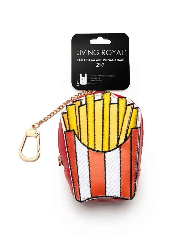 Living Royal 2-in-1 Bag Charm & Reusable Shopper - Boston Terrier Dog Design