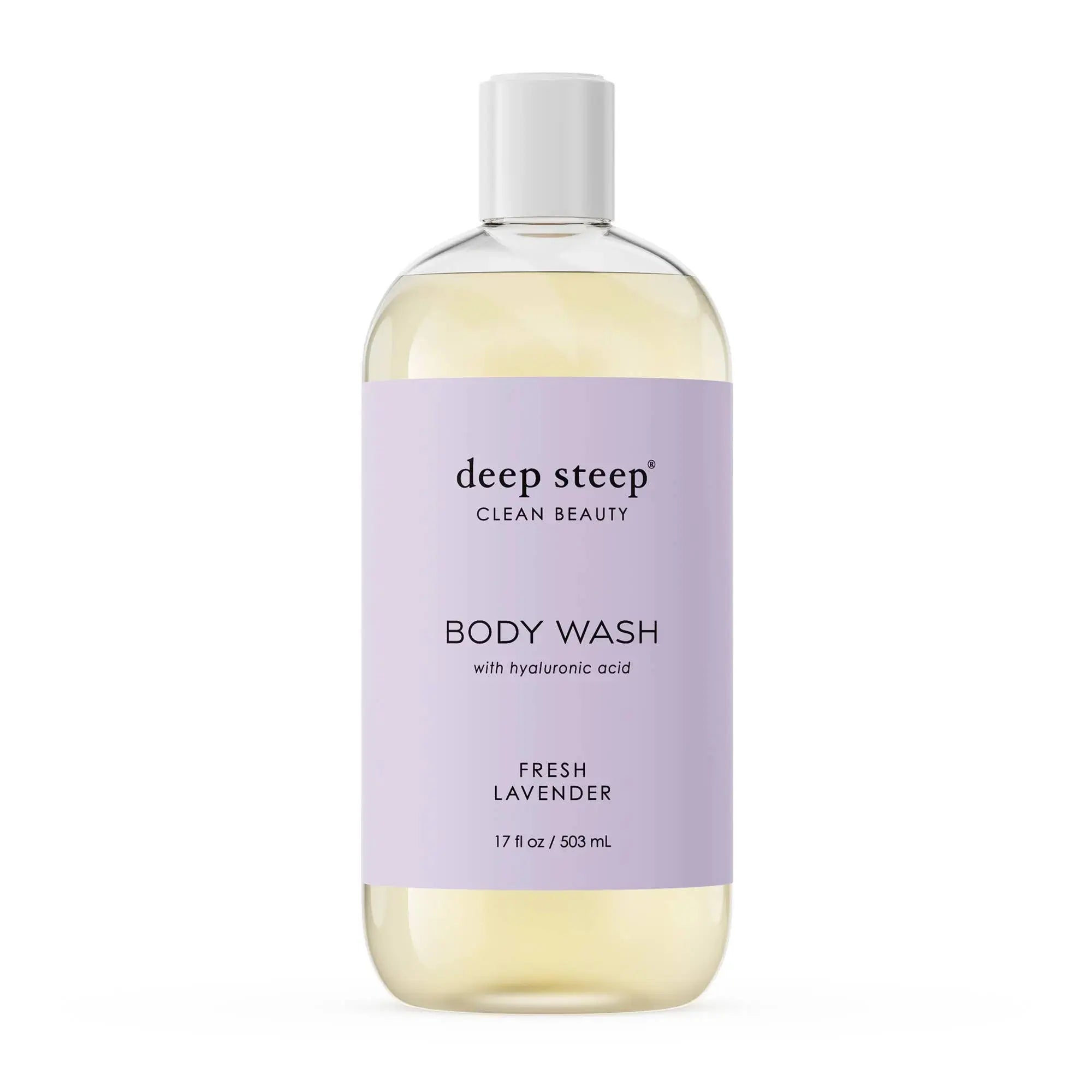 Fresh Lavender Body Wash - 100% Aromatherapy Essential Oil Blend 17oz Deep Steep Clean Beauty