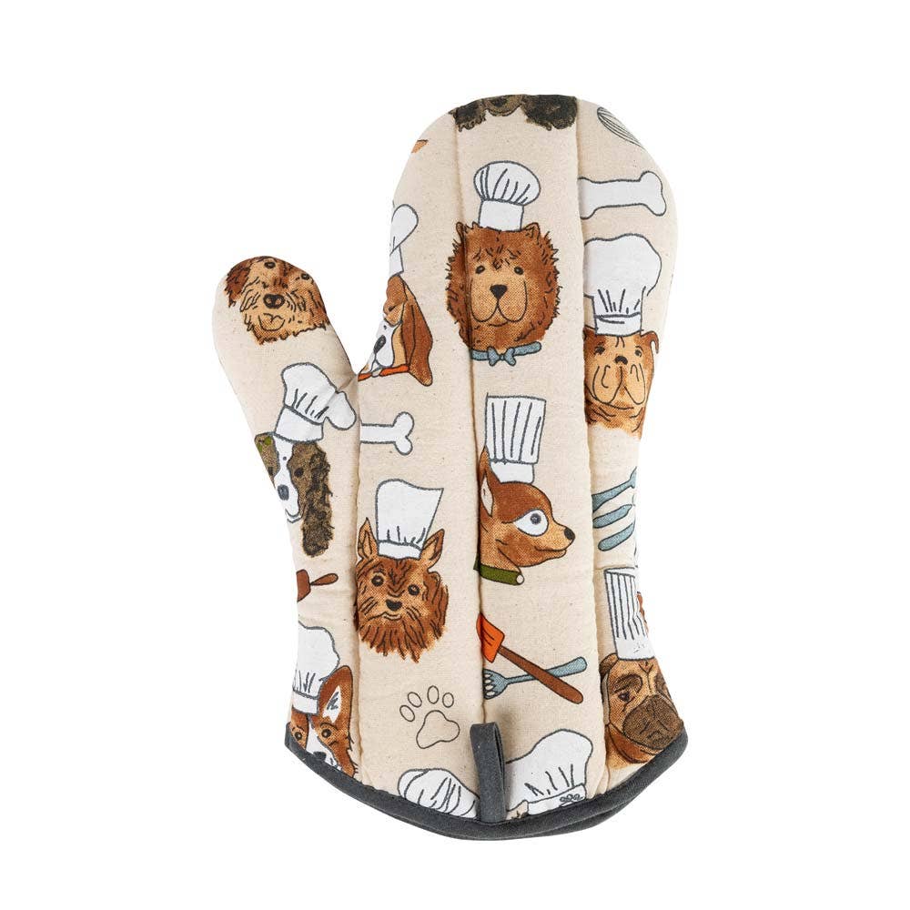 Ten Thousand Villages - Dog Chefs Oven Mitt