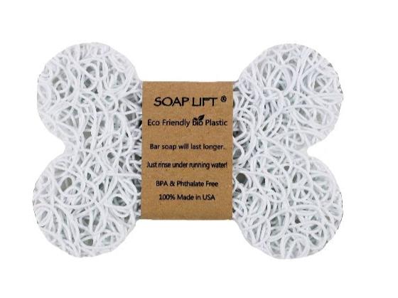 Soap Lift - Dog Bone Soap Lift Soap Saver - White