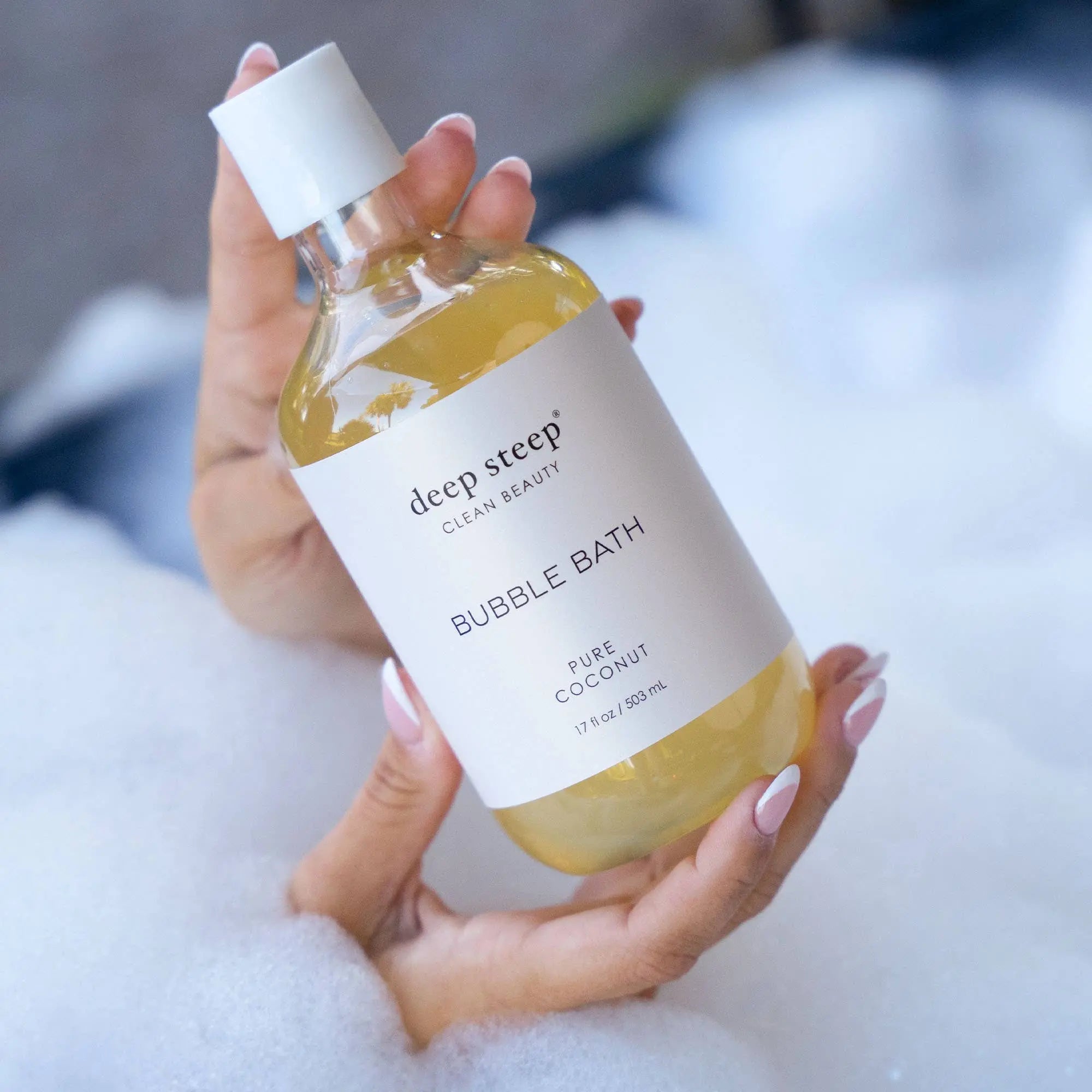 Pure Coconut Bubble Bath - Organic Moisturizing Formula 17oz