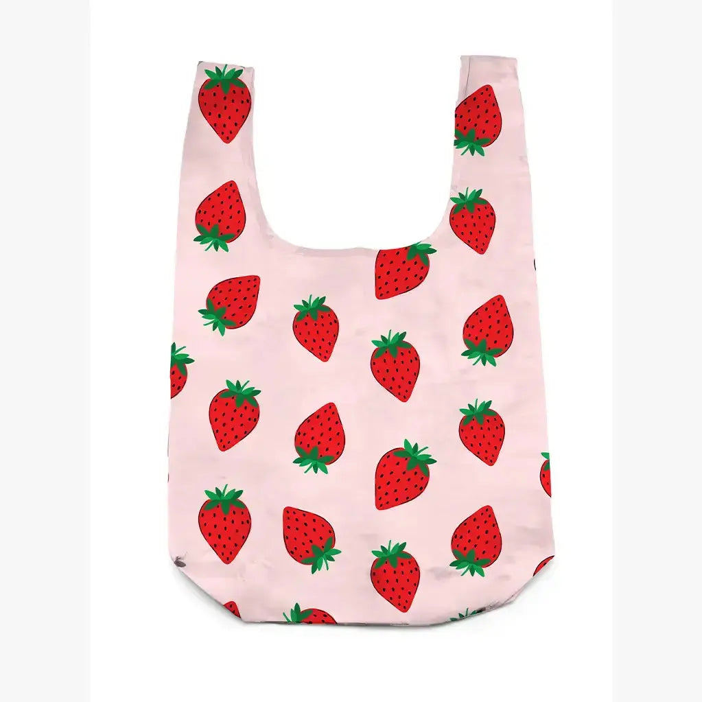 Living Royal 2-in-1 Bag Charm & Reusable Shopper Bag - Ripe Strawberry