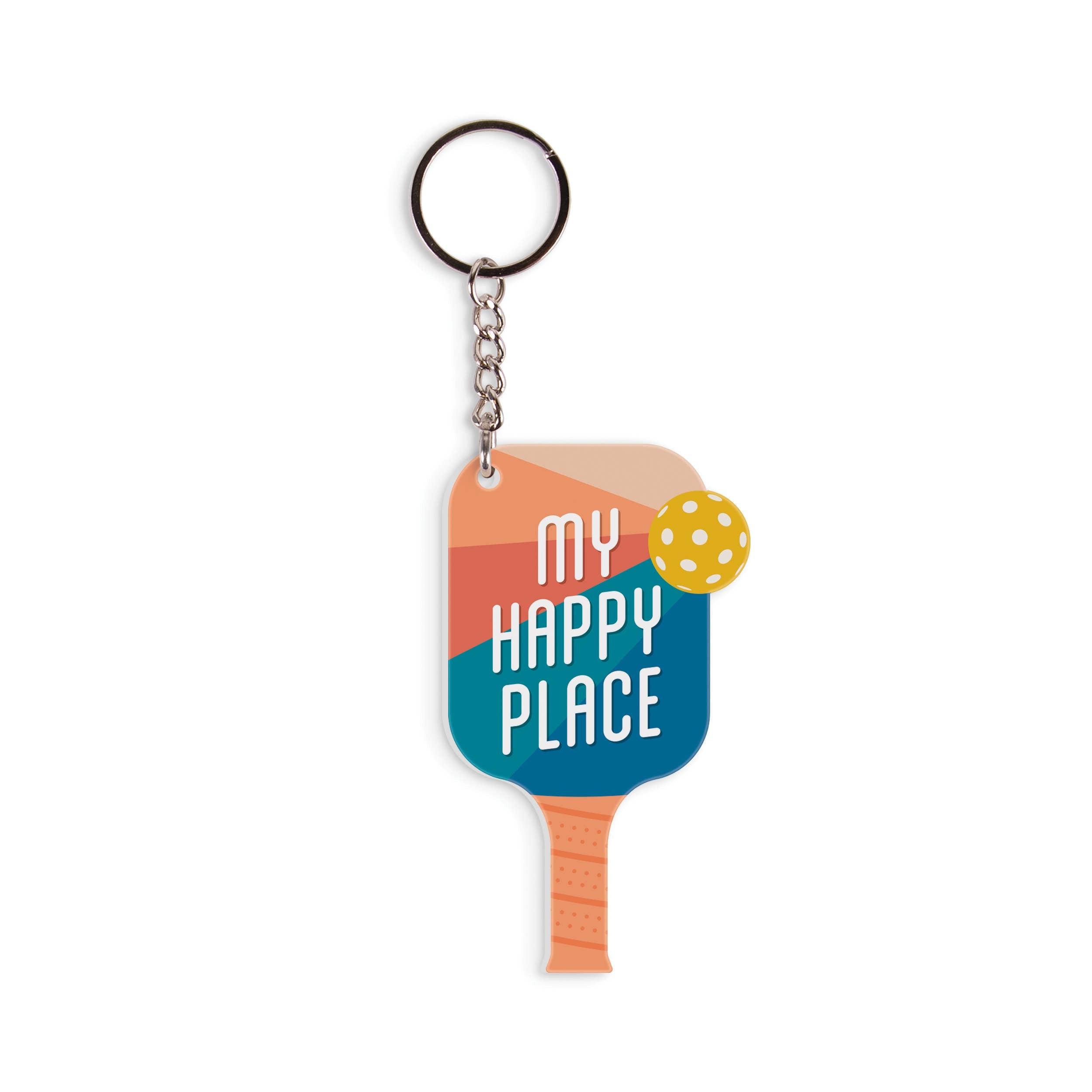 My Happy Place Key Chain - Pickleball