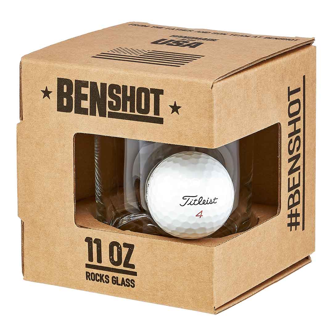 BenShot  - Golf Ball Glasses  - Holiday Gift Idea