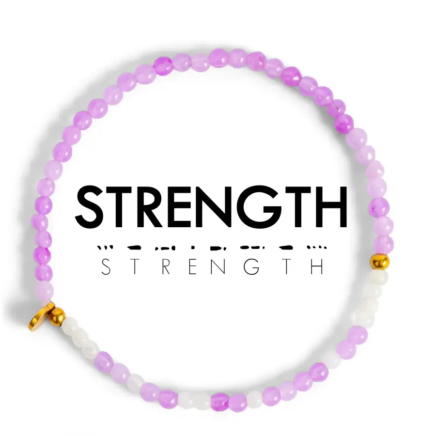 ETHICGOODS - 3mm Morse Code Bracelet | STRENGTH