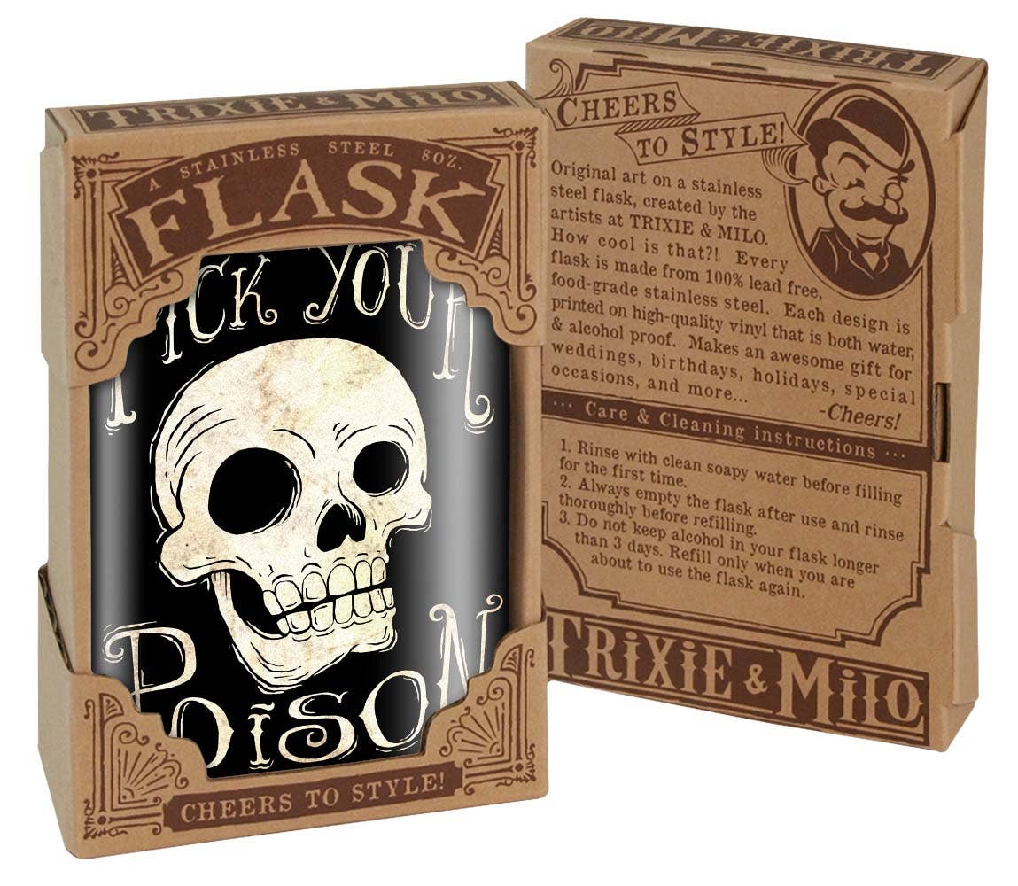 Pick Your Poison Halloween Flask