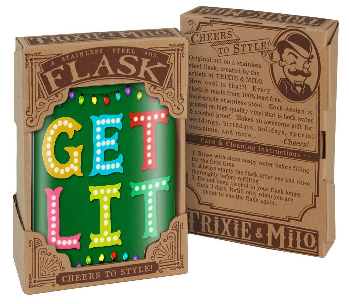 Get Lit Flask - Holiday Gift Stocking Stuffer -Clearance