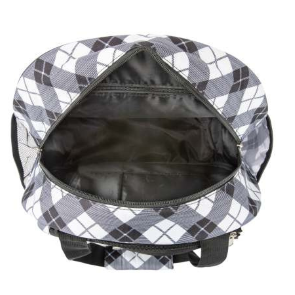 Born to Rally - Womens Pickleball Bag - Plaid - Mother's Day Gift