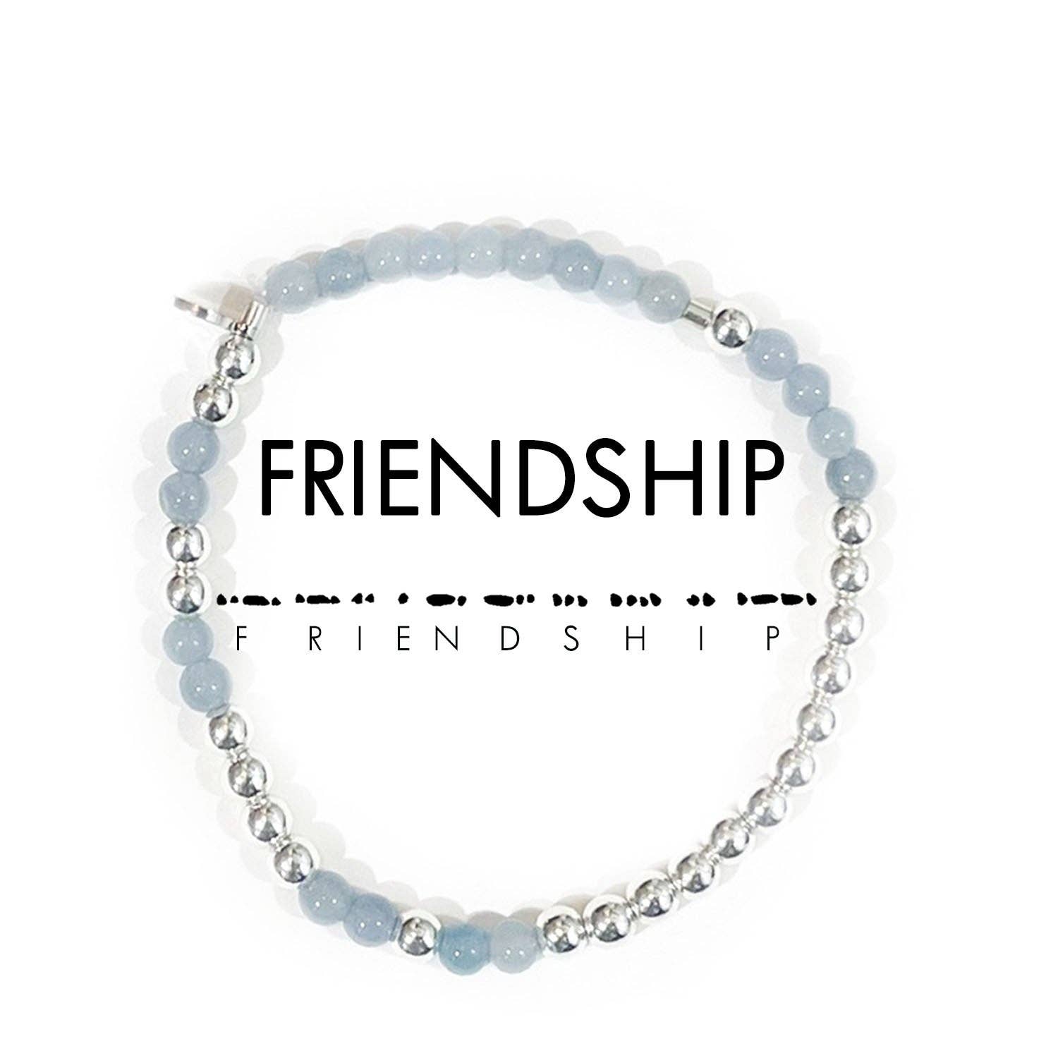 ETHICGOODS - Silver Morse Code Bracelet | FRIENDSHIP