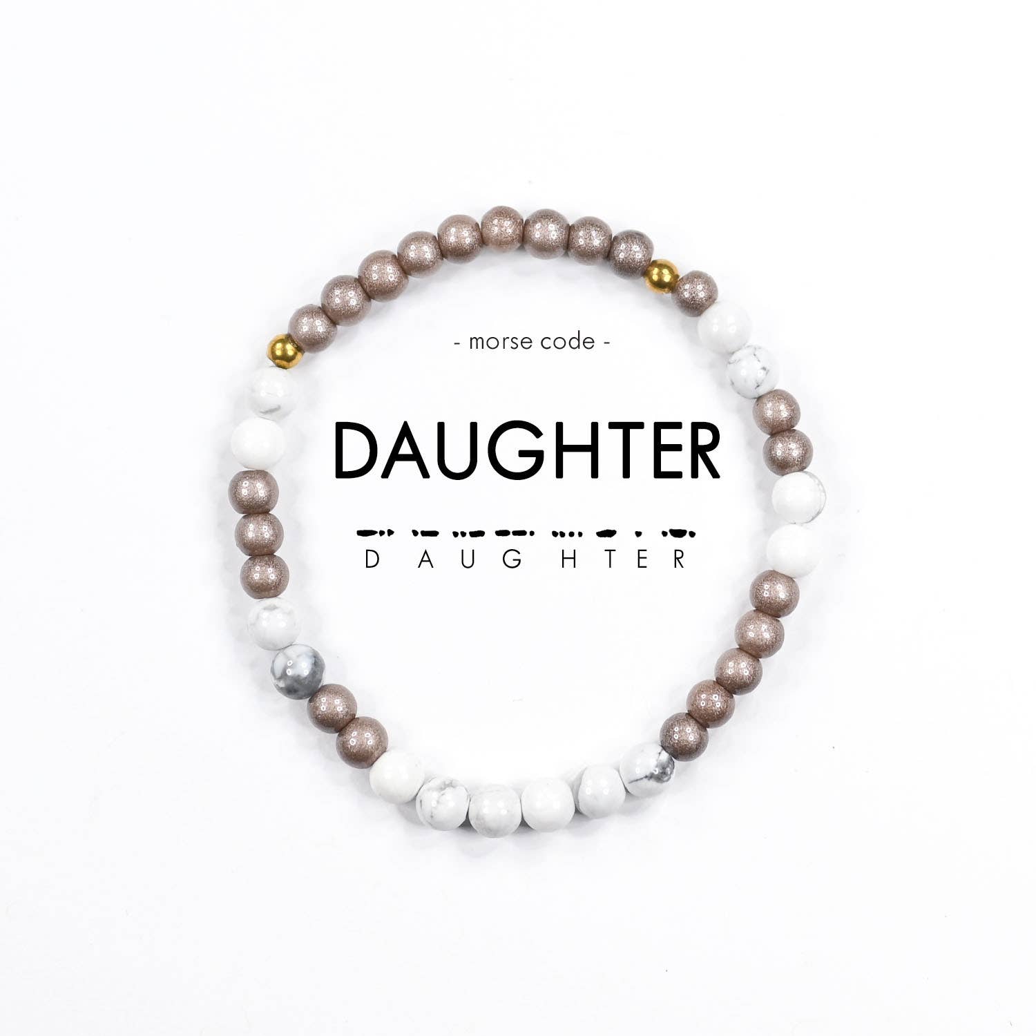 ETHICGOODS - MINI Morse Code Bracelet | DAUGHTER