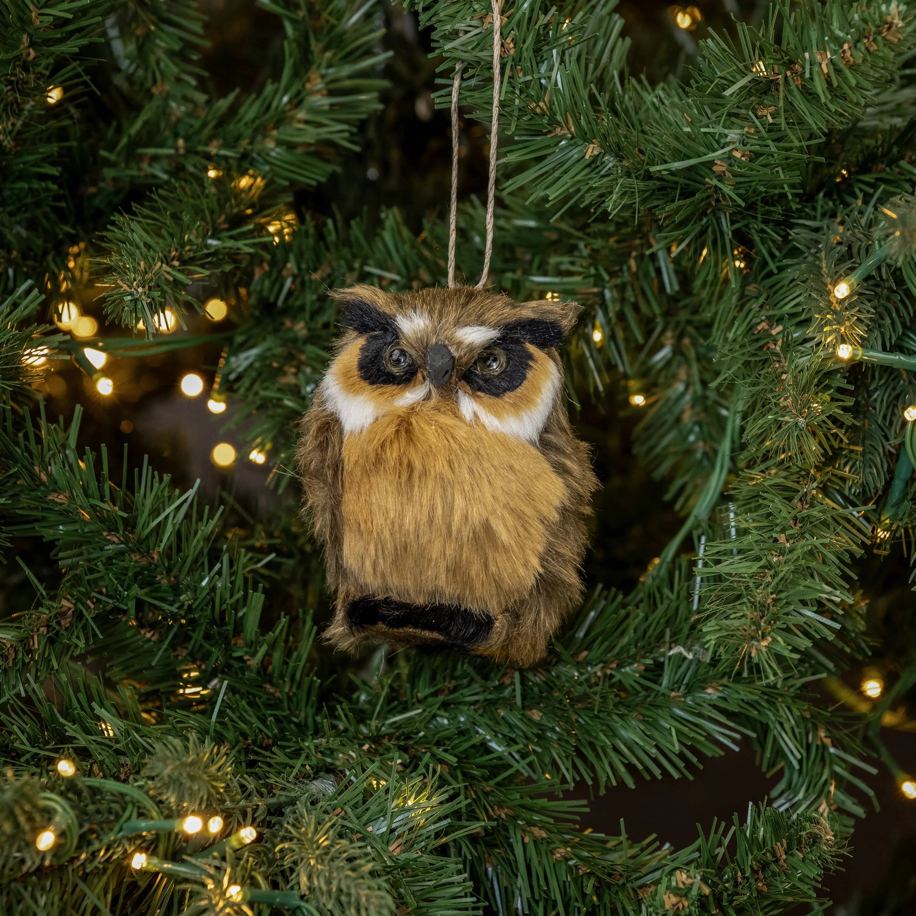 Great Horned Owl Ornament - 3D Woodland Christmas Decor