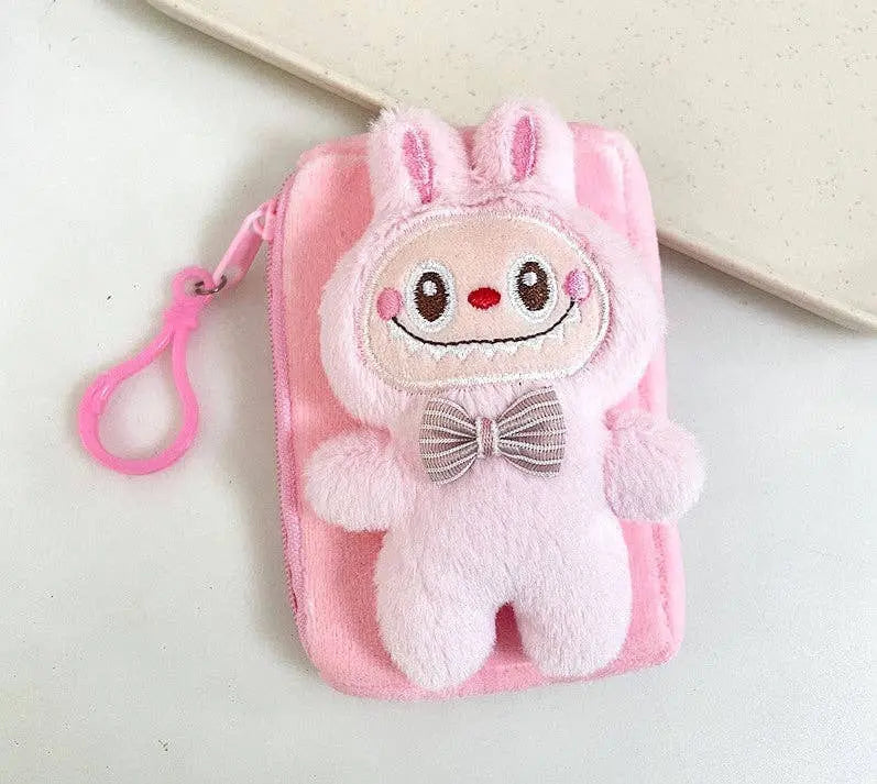 Labubu Cute Monster Coin Purse Mini Bag Pendant - Fluffy 12*8CM