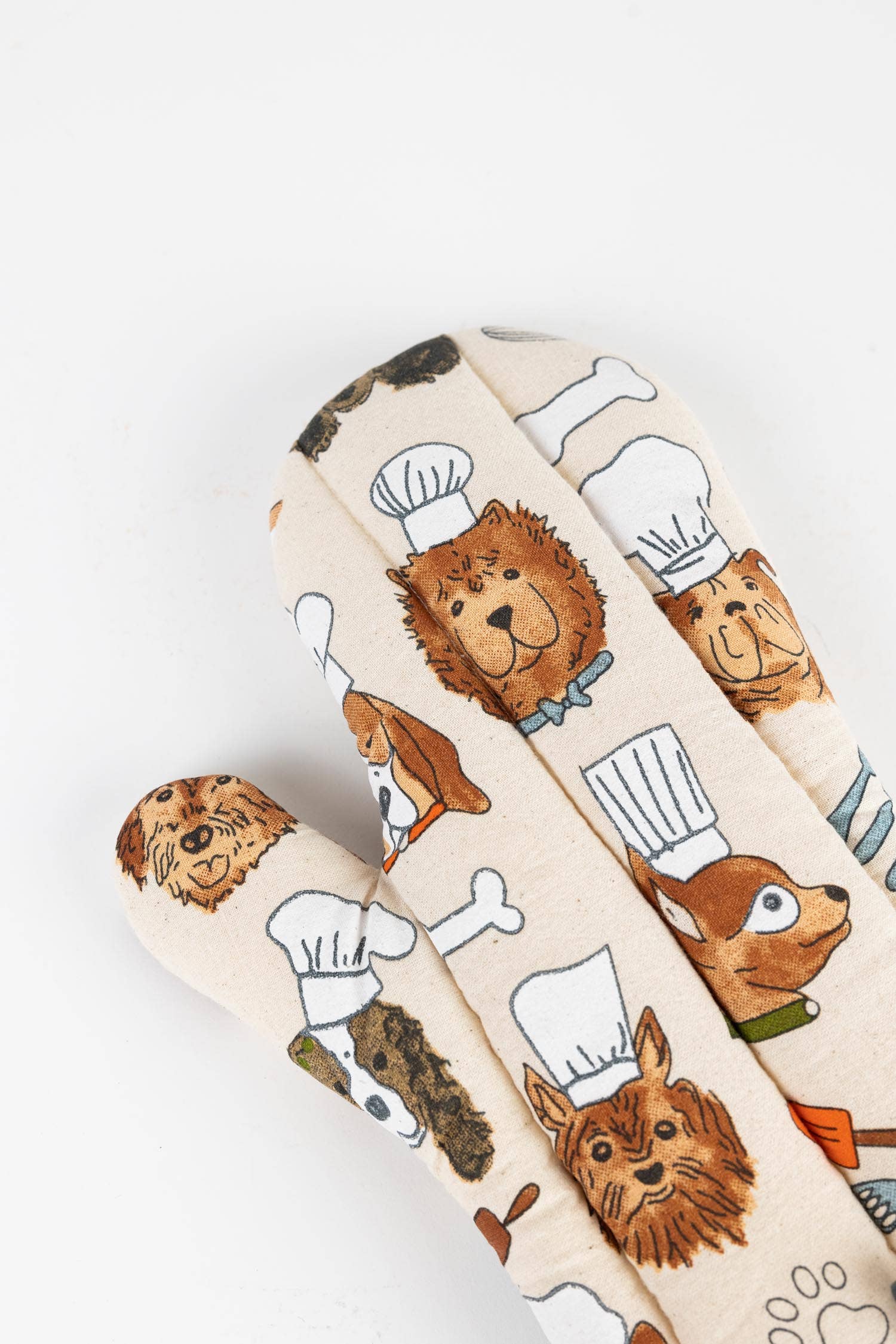 Ten Thousand Villages - Dog Chefs Oven Mitt