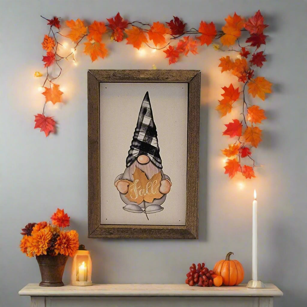 Driftless Studios - Flannel Fall Leaf Gnome 12