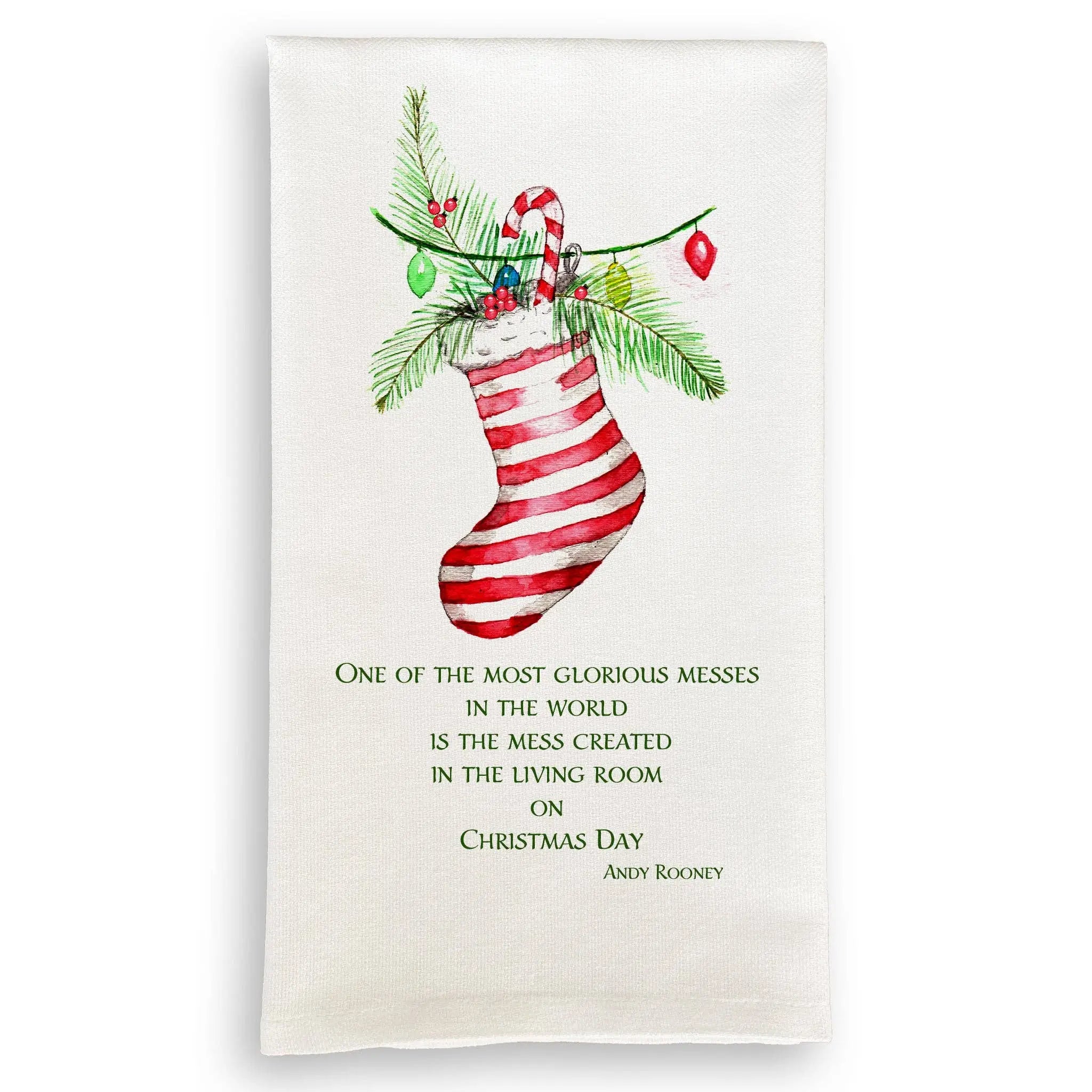 Holiday Stocking Kitchen Towel - Christmas Décor - French Graffiti