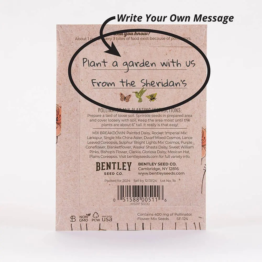 butterfly flower seed packets Pollinator Butterfly