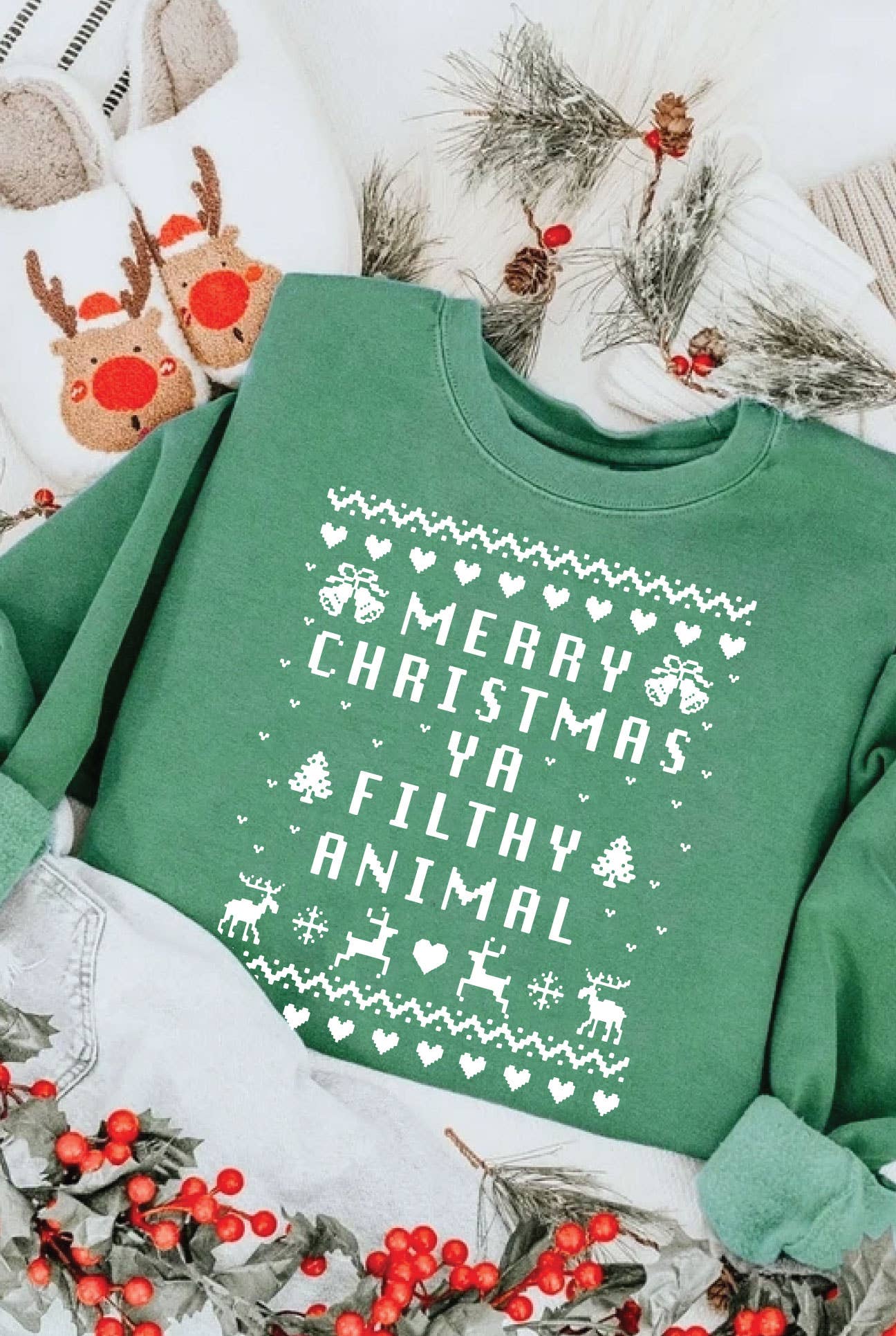 OAT COLLECTIVE - MERRY CHRISTMAS YA Graphic Sweatshirt