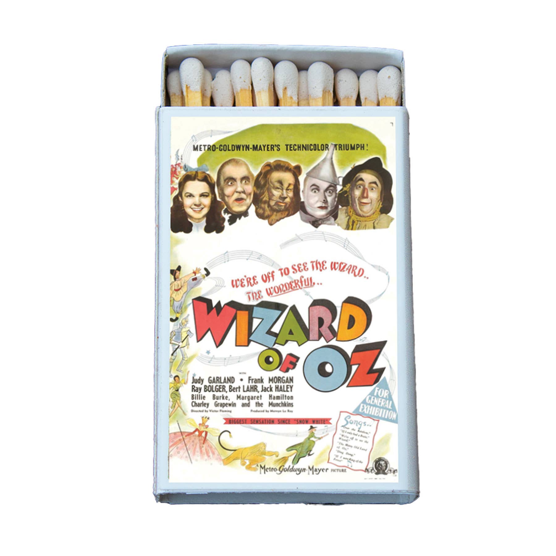 Wizard of Oz Movie Poster Matchbox - Candle & Incense Matches