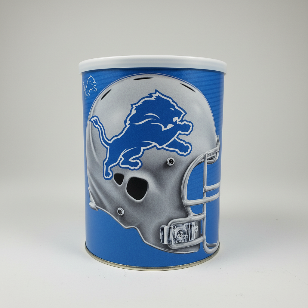 Detroit Lions Gift Tin Basket - Officially Licensed NFL from WinCraft